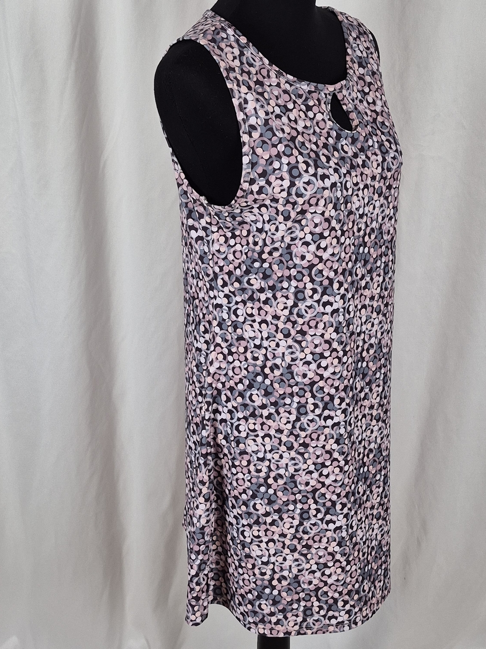Nuu Muu The Original "Circles" Sleeveless Geometric Print Active Dress - Size L - Picture 3 of 13